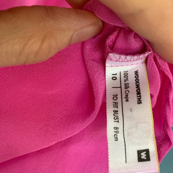 Silk Crepe Hi-Low Blouse - Picture 3 of 5
